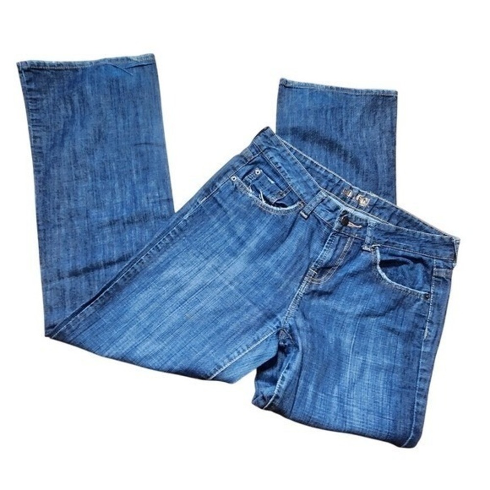 Bitten Sarah Jessica Parker Blue Denim Jeans Bootcut Mid Rise Medium Wash 6S